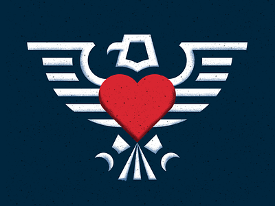 Veterans' Day america bald eagle design eagle flag heart honor illustration vector veterans day