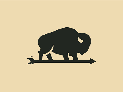 Bison bison branding illustration logo vector