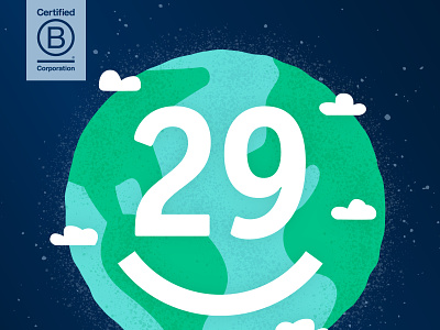 Rule29 Holiday Post : Earth Month b corp earth earth day illustration logo rule29 vector