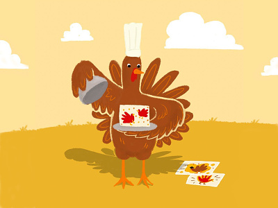 Join our Hand Turkey Competition! design fun hand turkey illustration rule29 thanksgiving vector