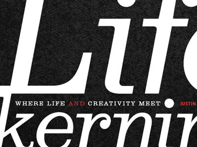 Lifekerning 01 book life kerning type