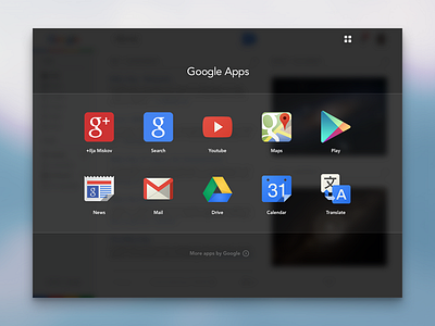 Google Apps blur flat google minimalism ui ux web web design white