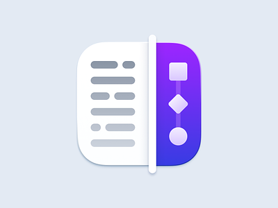 Text Workflow Icon clean design icon ios mac macos minimal ui ux white