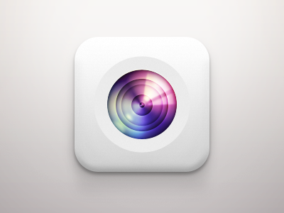 Camera iOS Icon blue camera gray green icon ios lightblue magenta pink red white yellow
