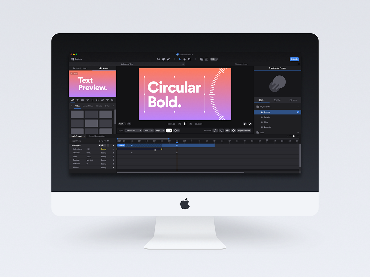 Motion Effects Editor UI by Ilya Miskov on Dribbble