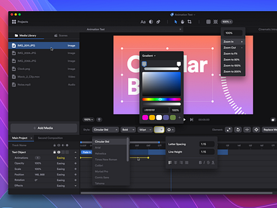 Motion Effects Editor UI by Ilya Miskov on Dribbble