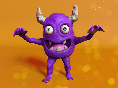 Ox Monster 3d aftereffects cinema4d design devil modeling monster purple redshift zbrush