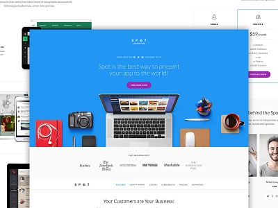 Spot - Landing page landing page themeforest