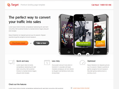 Target landing page free psd on psdchest.com free psd psdchest landing page freebie