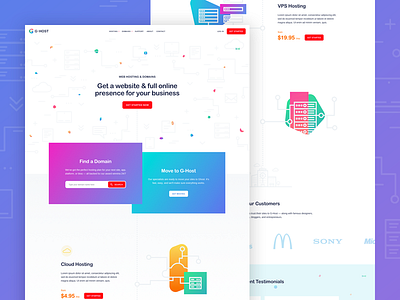 G-Host Landing page