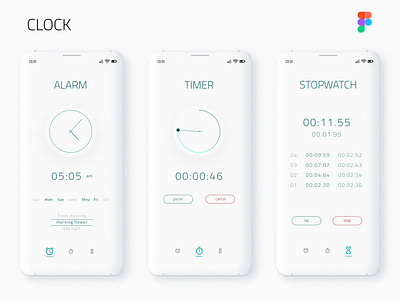 Minimal clock app