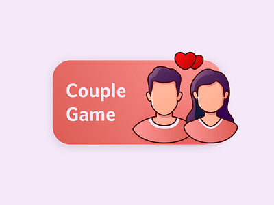 Couple Game Icon | App UI app app ui art couple design design trend flat flat illustration game icon illustration minimal modern ui ux vector vector art vector illustration