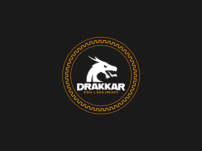 Drakkar 3 branding design dragon drakkar drakkar logo logo logo dragon logodesign logodrakkar logotype