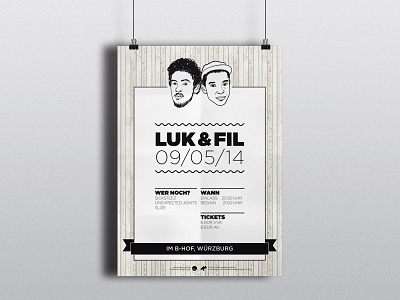 Concert Poster Design - Luk&Fil / Hip-Hop concert hip hop poster poster design print