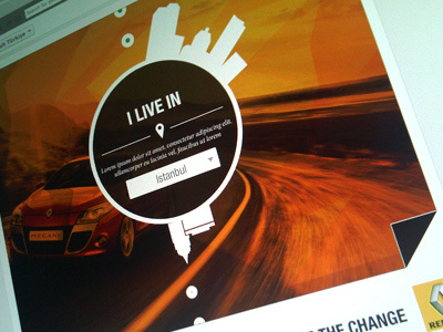 Renault Facebook Gamify Form background car color facebook form form gamify icon typograpy