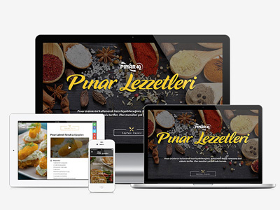 Delicious Food Recipes case clean delicious food ipad meal menu minimal multiscreen typography video web app