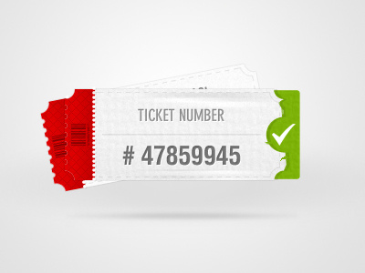 Ticket Number Rebound check color submit texture ticket typography