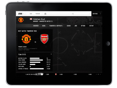 FM app interface ipad ui ux