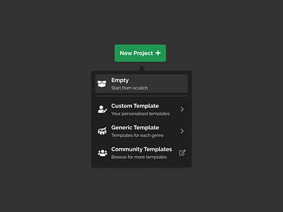 Dark Mode Dropdown (Daily UI 027)