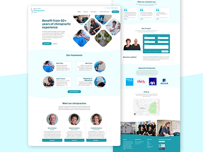 Homepage Design for Chiropractic Centre