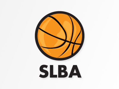 SLBA Logo basketball black bold design dribble graphic logo orange