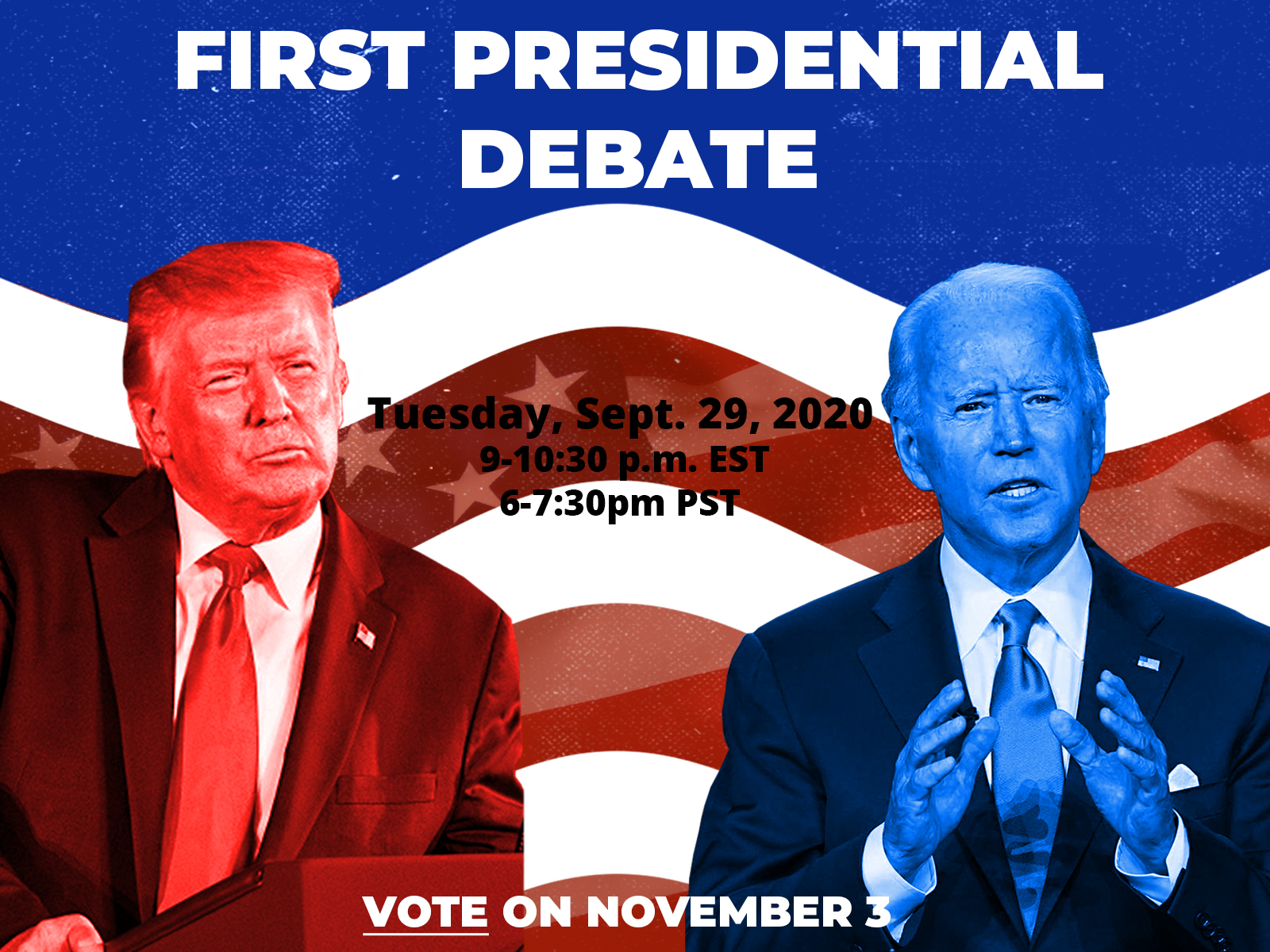 Presidential debate date time