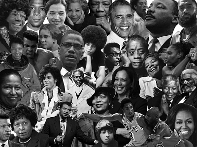 black history month collage