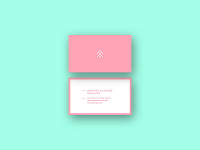 Andrea Alvarez | Business Cards brand business card fashion isotype logo logotype