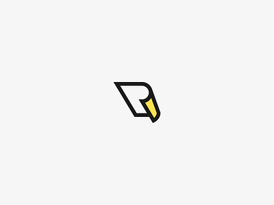 P Papers design duck letter logo p paper pato