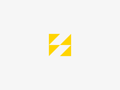 B + E design electric logo logotype monogram yellow