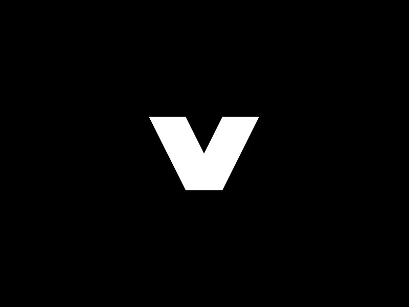 VK animation design k logo logotype minimalistic monogram v