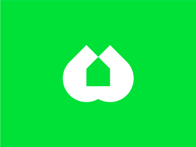 Home Grown green home icon logo logotype minimal minimalism