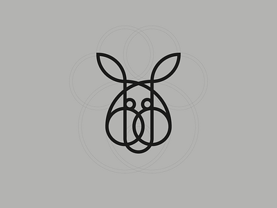 Rabbit design logo minimal minimalistic rabbit