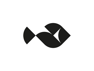 Fish fish logo minimal minimalistic