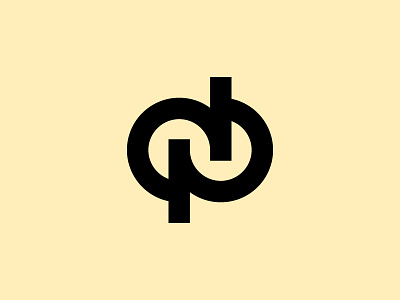 D + P + Wedding d design logo minimalistic monogram p wedding