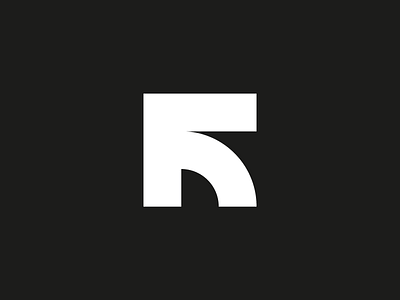 R + F logo minimalistic monogram