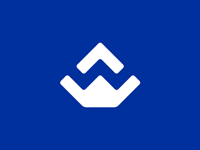W geometric isotype logo minimalistic monogram w