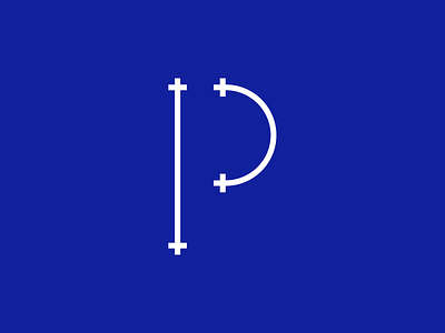 P —Plus logo logotype minimalistic monogram p plus
