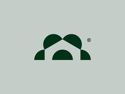 Home + Forest design forest home logo logotype logotype design minimalistic