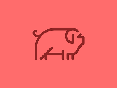 Happy Chinese New Year! animal cny design happychinesenewyear illustration line minimalism minimalist minimalistic pig