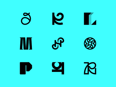 36 Days Of Type — 9.2 36days 36daysoftype j k l letter logo logotype m mark minimal minimalistic monogram n o p q r redesign