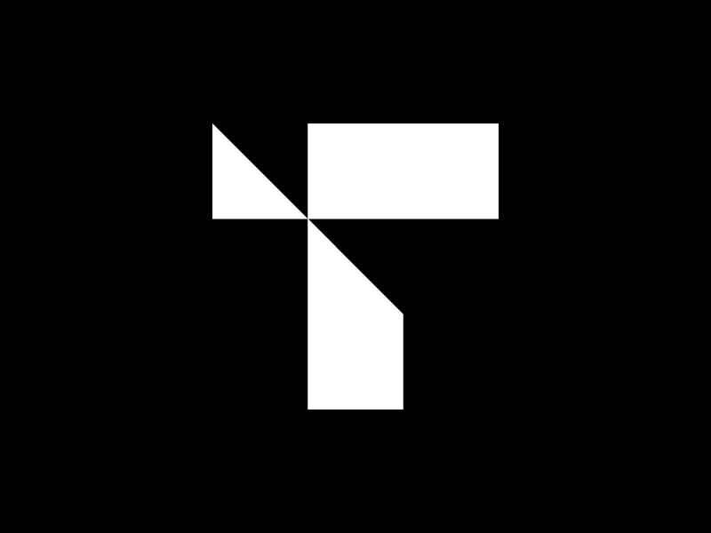 T — 36 Days Of Type icon isotype mark 36days-t 36daysoftype-t 36daysoftype design minimalistic minimal logotype logo monogram type letter t