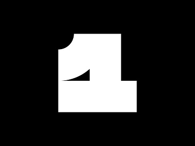 1 — 36 Days Of Type 1 1 color 36days 1 36daysoftype brand design isotype logo logotype mark minimal minimalism minimalist minimalistic monogram number simple