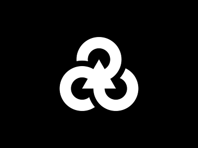 Recycle Symbol design icon illustration isotype logo logotype mark minimal minimalism minimalist minimalistic recycle redesign simple symbol
