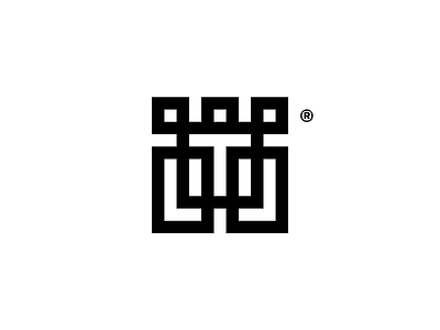T + Castle castle design icon letter logo logotype minimal minimalism minimalistic monogram symbol t