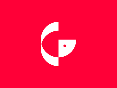 G / sushi brand design fish g geometric icon illustration letter logo logotype mark minimalistic monogram red simple sushi