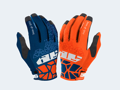 509 Orange/Navy Hextant Low 5 Gloves design graphic design product design