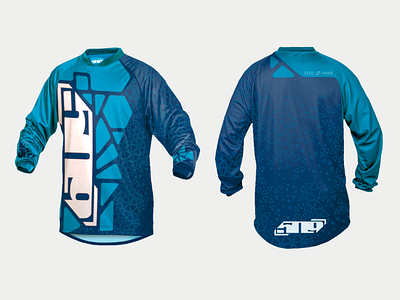 509 Cyan Navy Hextant Ridge Jersey design graphic design product design