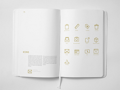 Outline Icons book gold icons outline white