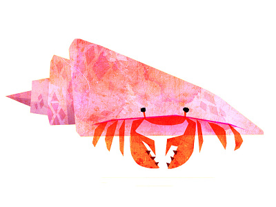 Hermit crab 2 character design crab digital drawing